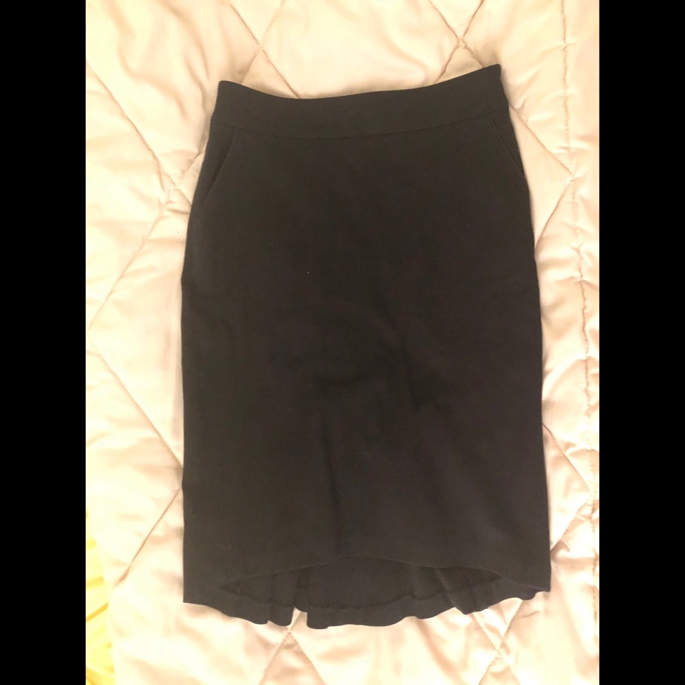 *Bebe fishtail high waist black skirt* w/side zip